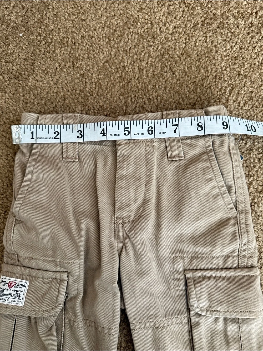 NWT 9m Ralph Lauren Tan Chino Cargo Shorts
